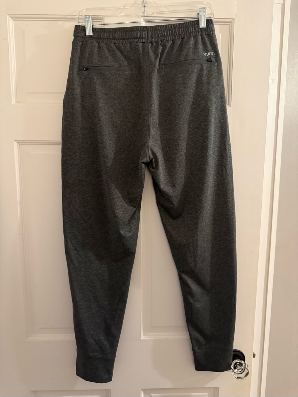 Men's Dark Gray Performance Jogger Pants - Picture 9 of 10
